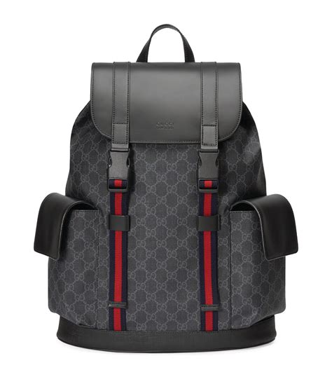 gucci backpack mens black|gucci backpacks bootleg.